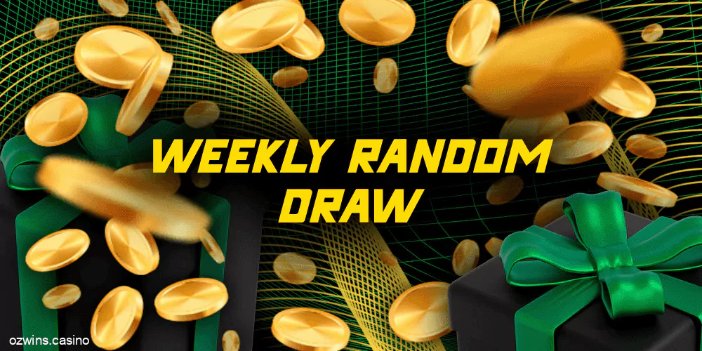 Weekly Random Draw at Ozwin Casino